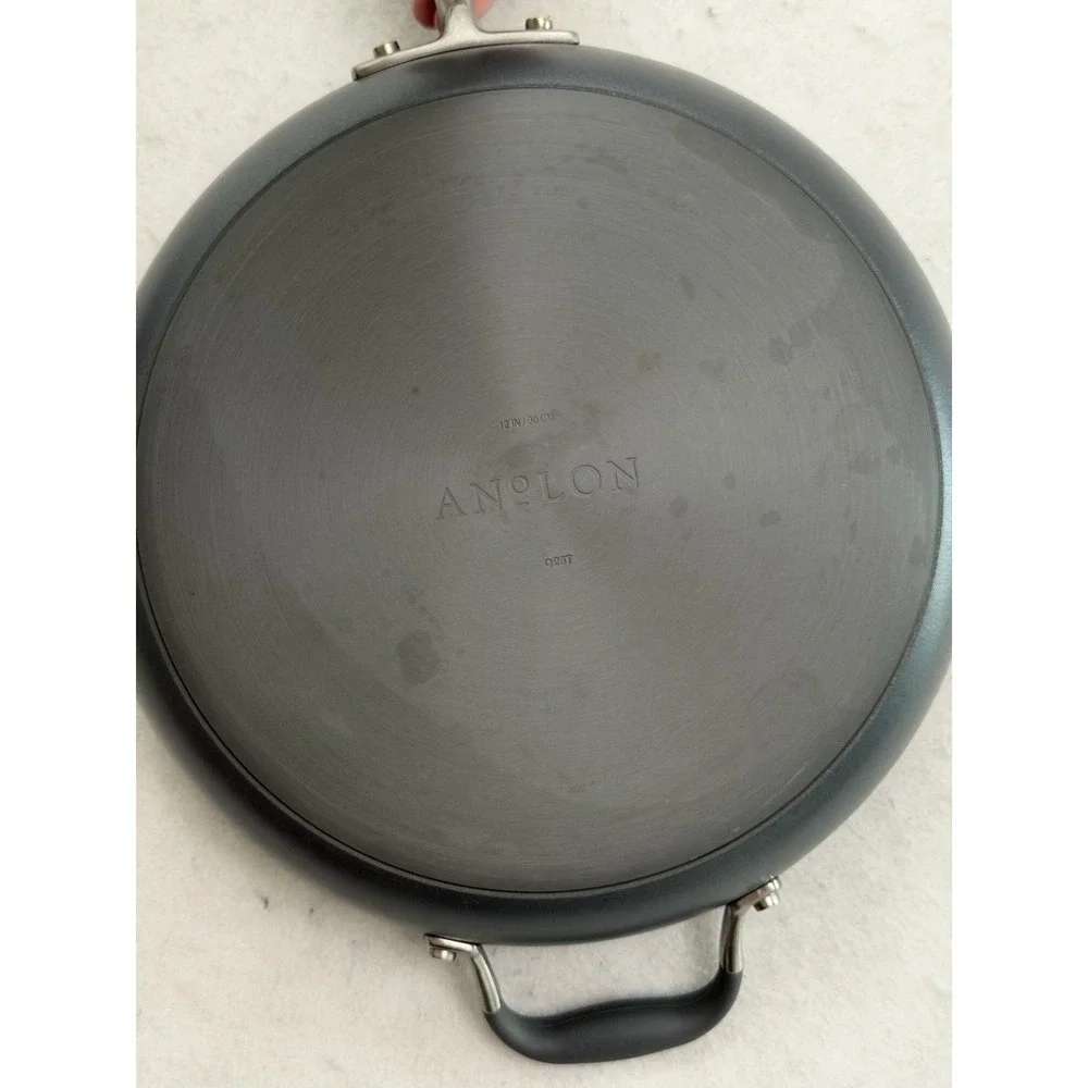 Anolon‎ Advanced Hard-Anodized Nonstick Aluminum 5 Qt 12 in Sauté Pan